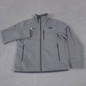 The North Face Jacket Mens Medium Gray Windwall Apex Barrier Soft Shell Fleece